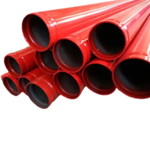 TUBO RANHURADO PINTADO 6"/165,1 EN10255 FERRO PRETO